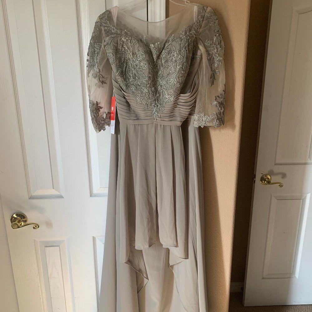 Silver Full Length Gown